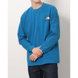 メンズ アウトドア 長袖Tシャツ L/S Sleeve Graphic Tee(ロングスリーブスリーブグラフィックティー) NT32231 （ブルー