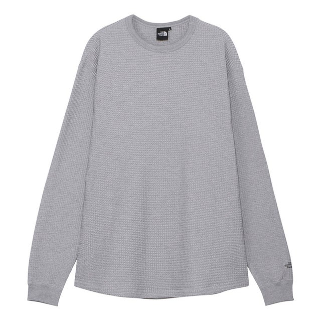 ノースフェイス アウトドア ズーピッカーフーディ L／S Warm Waffle （MIXグレ）