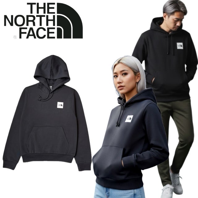 ザ ノースフェイス The North Face パーカー 前ボックス 裏起毛 プルオーバー メンズ レディース NF0A8JAX フーディー Men's Box Half Dome Regular （ブラック）