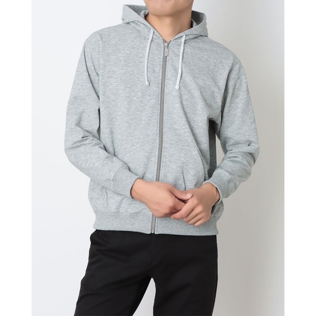 アウトドアカジュアル スウェットパーカー LOGOWEAR スモールロゴヘザースウェットフルジップフーディ() NT62639 （ミックスグレー）