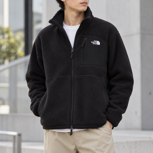 Yumiori Off Peak Full Zip Jacket ユミオリ オフピーク フルジップ ジャケット フリース ジャケット （ブラック）