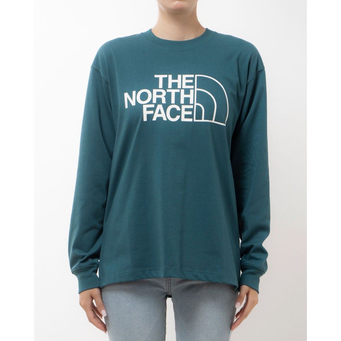 ザ ノース フェイス THE NORTH FACE アウトドア 長袖Tシャツ L/S Half Dome Logo  Tee_ロングスリーブハーフドームロゴティー NT82336 （ATディープグリーン）