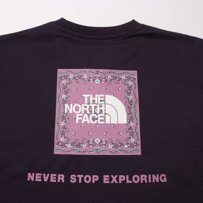 ザ・ノース・フェイス THE NORTH FACE レディース アウトドアカジュアル 半袖Tシャツ S/S Bandana Square Logo Tee_ショートスリーブバンダナスクエアロゴティー NTW32446 （エンドレスダスク）｜詳細画像