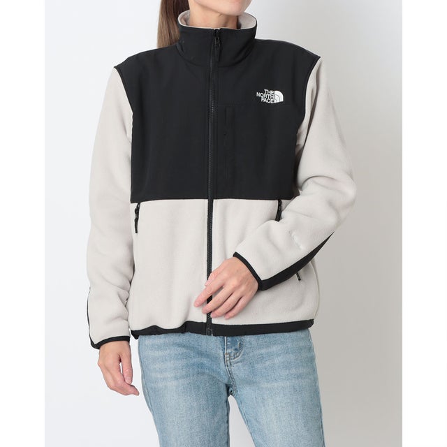 レディース アウトドアカジュアル フリース SPORTSWEAR Denali Jacket_デナリジャケット(レディース) NAW62650 （フォッシルアイボリー×ブラック）
