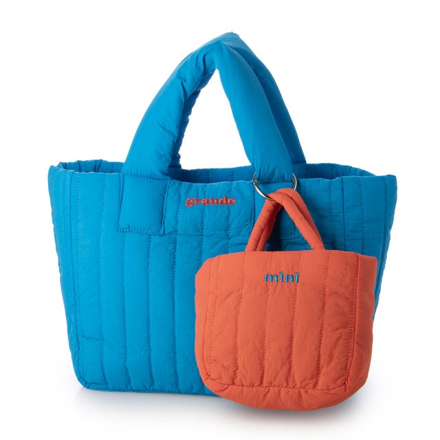 キルト親子BAG M （ブルー）