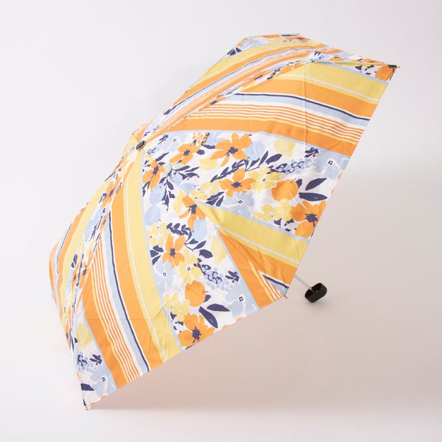 
                    【晴雨兼用】オーチャードストライプ mini折りたたみ傘 （オレンジ）