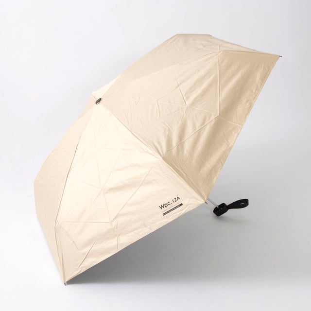 
                    【完全遮光 晴雨兼用】超撥水加工コンパクトスタイル折りたたみ傘 （ベージュ）