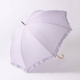 【晴雨兼用】フェミニンフリル長傘 （ラベンダー）