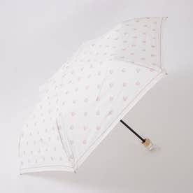 【晴雨兼用】チャーミーハートmini折りたたみ傘 （オフホワイト）