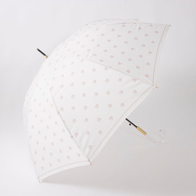 
                    【晴雨兼用】チャーミーハートジャンプ長傘 （オフホワイト）