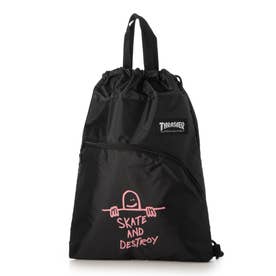 THRASHER スラッシャーリュック Y2K平成ギャル　スタッズ　バーガンディ スラッシャー THRASHER スラッシャー THRASHER ナップサック （BK/PINK