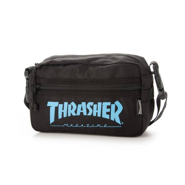 
                    THRASHER/ショルダーバッグ （ブラック×ブルー）