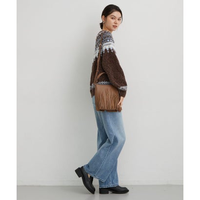 ザ ショップ ティーケー  (ウィメン) THE SHOP TK(Women) フリンジショルダーバッグ （キャメルブラウン(041)）｜詳細画像
