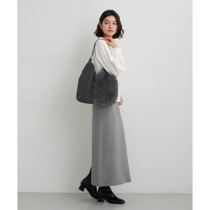 ザ ショップ ティーケー  (ウィメン) THE SHOP TK(Women) ボア配色ワンショルダーバッグ （ブラック(019)）｜詳細画像