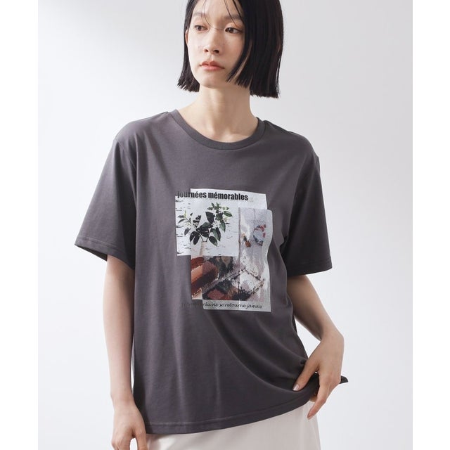 【多機能】プリントアソートTシャツ （スミクロ(418)）