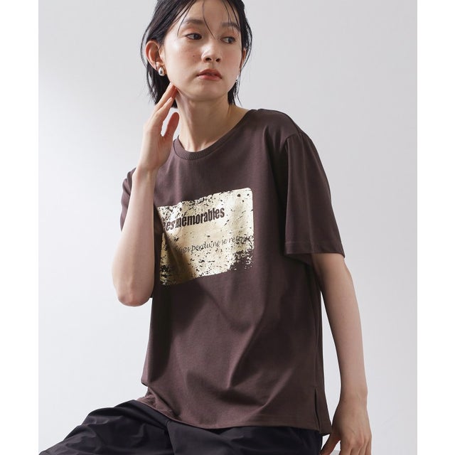 【多機能】プリントアソートTシャツ （ブラウン(143)）