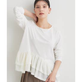 フリルベロアペプラムトップス （オフホワイト(003)）