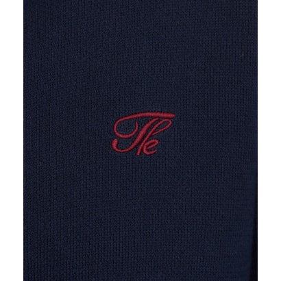 ザ ショップ ティーケー  (ウィメン) THE SHOP TK(Women) DENIM衿ワンポイント刺繍ニット （グレー(012)）｜詳細画像
