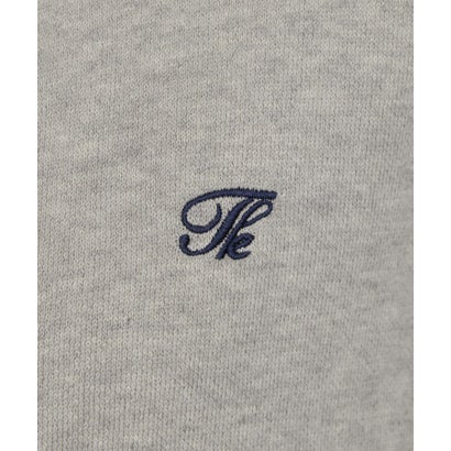 ザ ショップ ティーケー  (ウィメン) THE SHOP TK(Women) DENIM衿ワンポイント刺繍ニット （ネイビー(094)）｜詳細画像