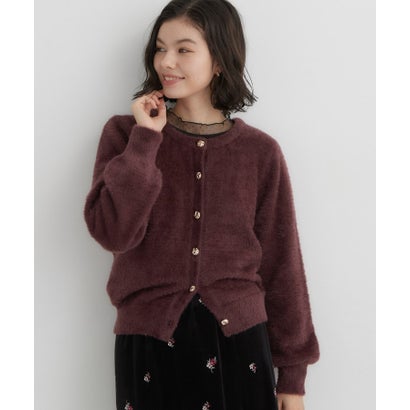 ザ ショップ ティーケー  (ウィメン) THE SHOP TK(Women) 静電防止レトロフェザーカーデ （ブルー(092)）｜詳細画像