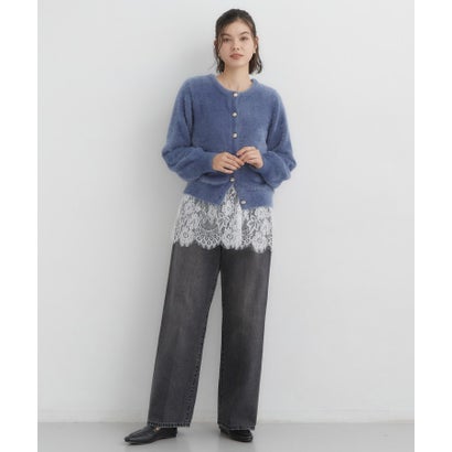 ザ ショップ ティーケー  (ウィメン) THE SHOP TK(Women) 静電防止レトロフェザーカーデ （ブルー(092)）｜詳細画像