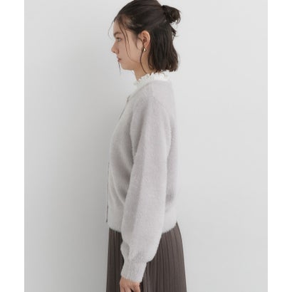 ザ ショップ ティーケー  (ウィメン) THE SHOP TK(Women) 静電防止レトロフェザーカーデ （ブルー(092)）｜詳細画像