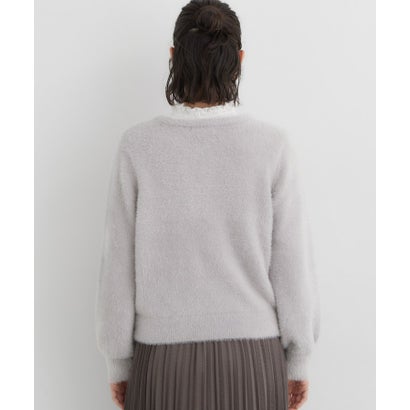 ザ ショップ ティーケー  (ウィメン) THE SHOP TK(Women) 静電防止レトロフェザーカーデ （ブルー(092)）｜詳細画像