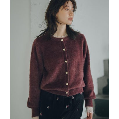ザ ショップ ティーケー  (ウィメン) THE SHOP TK(Women) 静電防止レトロフェザーカーデ （ブルー(092)）｜詳細画像
