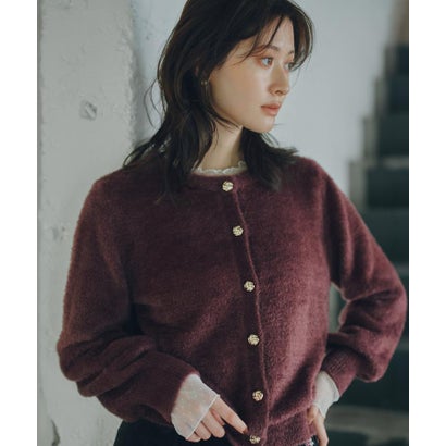 ザ ショップ ティーケー  (ウィメン) THE SHOP TK(Women) 静電防止レトロフェザーカーデ （ブルー(092)）｜詳細画像