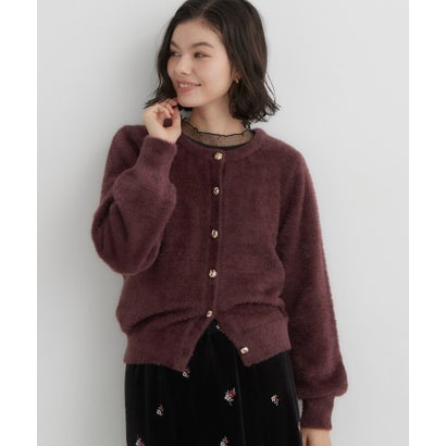 ザ ショップ ティーケー  (ウィメン) THE SHOP TK(Women) 静電防止レトロフェザーカーデ （スミクロ(018)）｜詳細画像