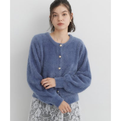 ザ ショップ ティーケー  (ウィメン) THE SHOP TK(Women) 静電防止レトロフェザーカーデ （スミクロ(018)）｜詳細画像