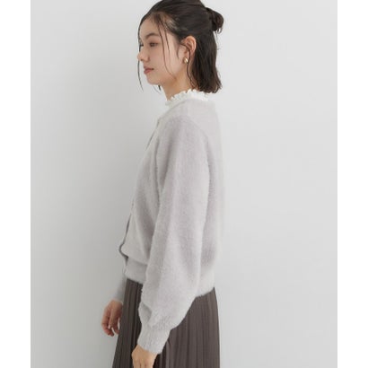 ザ ショップ ティーケー  (ウィメン) THE SHOP TK(Women) 静電防止レトロフェザーカーデ （スミクロ(018)）｜詳細画像