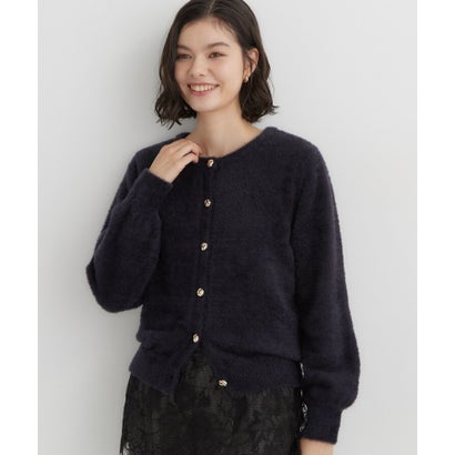 ザ ショップ ティーケー  (ウィメン) THE SHOP TK(Women) 静電防止レトロフェザーカーデ （スミクロ(018)）｜詳細画像