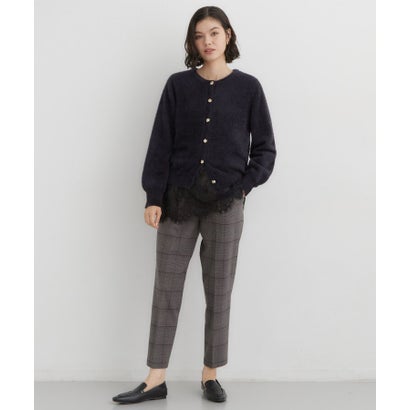 ザ ショップ ティーケー  (ウィメン) THE SHOP TK(Women) 静電防止レトロフェザーカーデ （スミクロ(018)）｜詳細画像