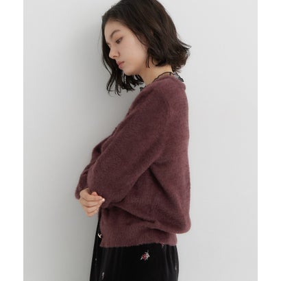 ザ ショップ ティーケー  (ウィメン) THE SHOP TK(Women) 静電防止レトロフェザーカーデ （ライトグレー(011)）｜詳細画像