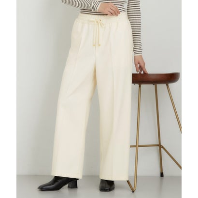 ザ ショップ ティーケー  (ウィメン) THE SHOP TK(Women) ツイル起毛ワイドイージーパンツ （チャコールグレー(014)）｜詳細画像