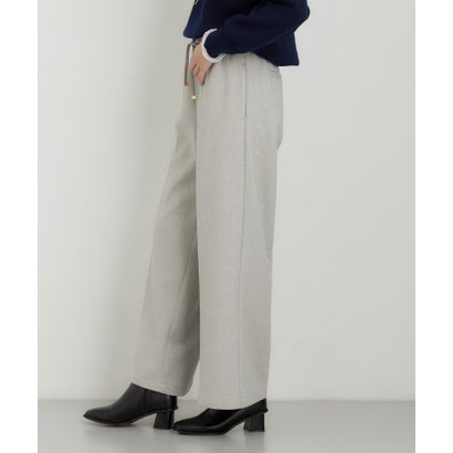 ザ ショップ ティーケー  (ウィメン) THE SHOP TK(Women) ツイル起毛ワイドイージーパンツ （チャコールグレー(014)）｜詳細画像