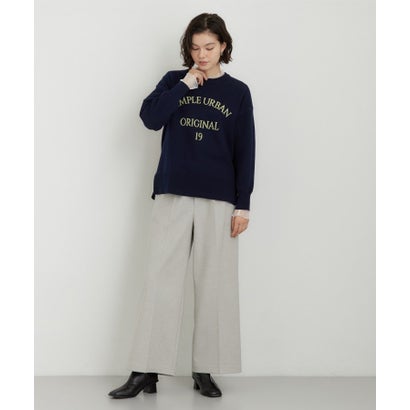 ザ ショップ ティーケー  (ウィメン) THE SHOP TK(Women) ツイル起毛ワイドイージーパンツ （アイボリー(004)）｜詳細画像