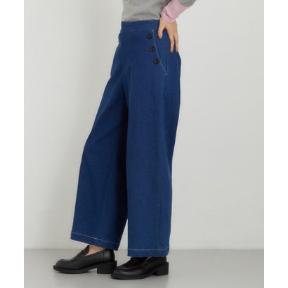 ザ ショップ ティーケー  (ウィメン) THE SHOP TK(Women) デニムステッチマリンパンツ （ネイビー(094)）｜詳細画像