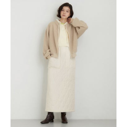 ザ ショップ ティーケー  (ウィメン) THE SHOP TK(Women) ボア配色ZIPブルゾン （ブラウン(043)）｜詳細画像