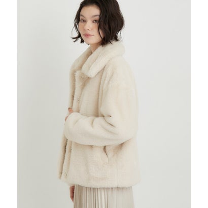 ザ ショップ ティーケー  (ウィメン) THE SHOP TK(Women) フェイクファージャケット （グレー(012)）｜詳細画像
