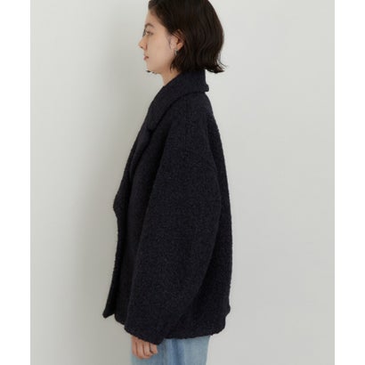 ザ ショップ ティーケー  (ウィメン) THE SHOP TK(Women) ナッピングコクーンジャケット （ネイビー(094)）｜詳細画像