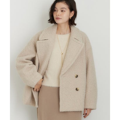 ザ ショップ ティーケー  (ウィメン) THE SHOP TK(Women) ナッピングコクーンジャケット （ネイビー(094)）｜詳細画像