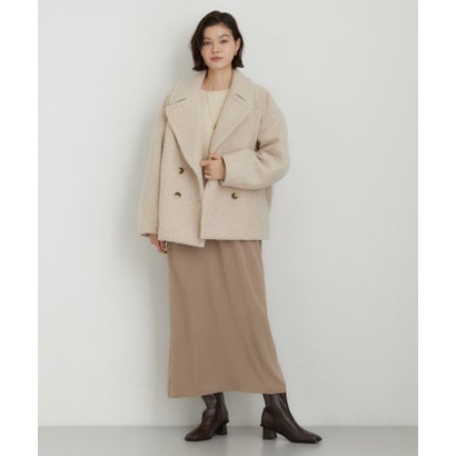 ザ ショップ ティーケー  (ウィメン) THE SHOP TK(Women) ナッピングコクーンジャケット （ネイビー(094)）｜詳細画像