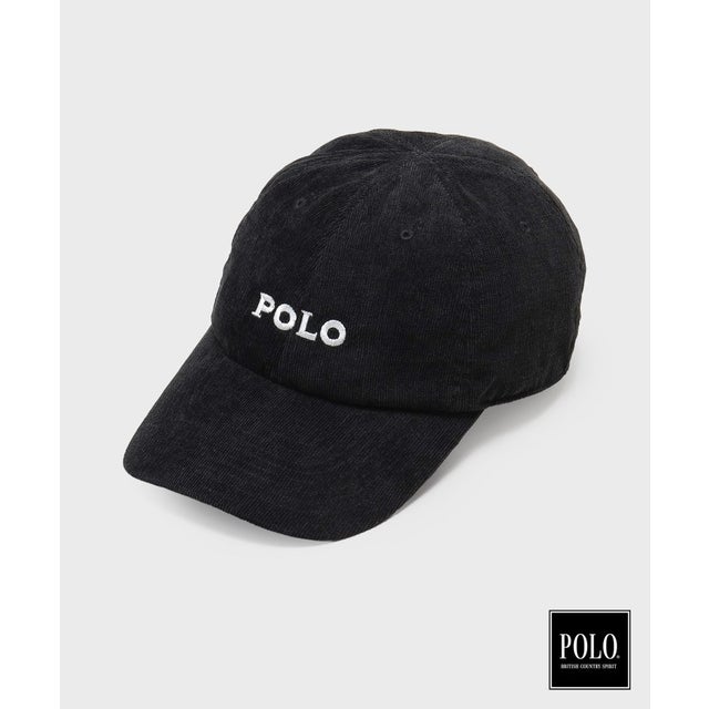 POLO BCS / コーデュロイ刺繍キャップ （ブラック(019)）