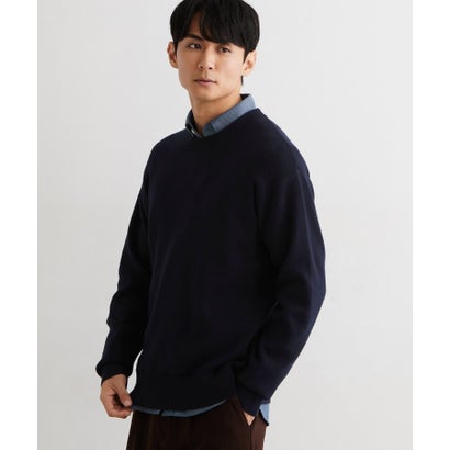 ザ ショップ ティーケー(メンズ) THE SHOP TK(Men) コットンカシミヤブレンドニット （ブルー(091)）｜詳細画像