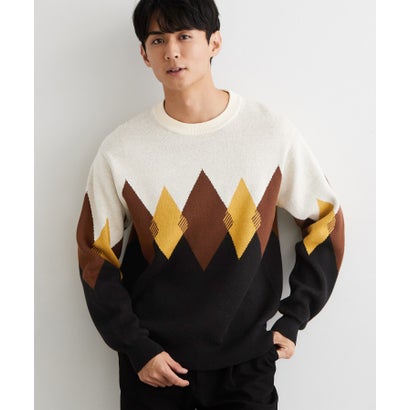ザ ショップ ティーケー(メンズ) THE SHOP TK(Men) コットンカシミヤブレンドニット （ブルー(091)）｜詳細画像