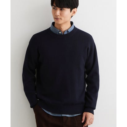 ザ ショップ ティーケー(メンズ) THE SHOP TK(Men) コットンカシミヤブレンドニット （ブルー(091)）｜詳細画像