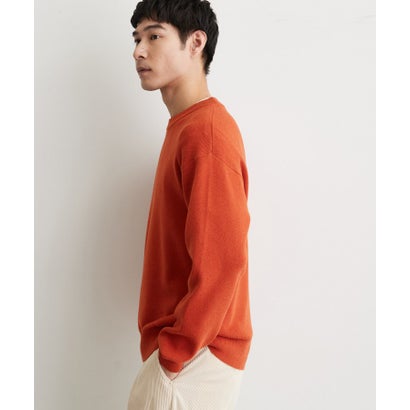ザ ショップ ティーケー(メンズ) THE SHOP TK(Men) コットンカシミヤブレンドニット （オレンジ(069)）｜詳細画像