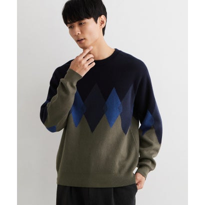 ザ ショップ ティーケー(メンズ) THE SHOP TK(Men) コットンカシミヤブレンドニット （アイボリー(204)）｜詳細画像